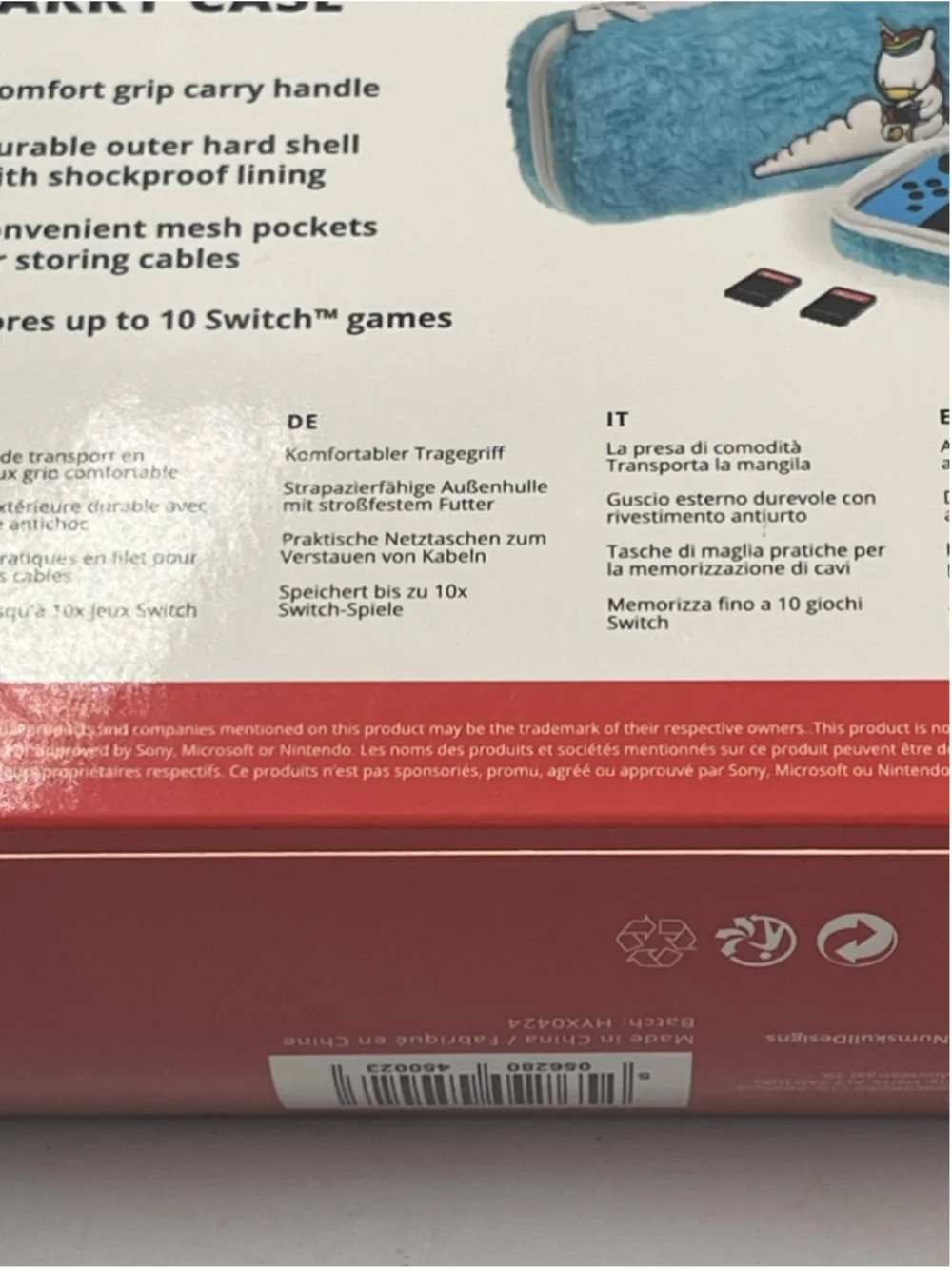 Nintendo Switch CASE Furry Unicorn Carry Case New SEE ALL